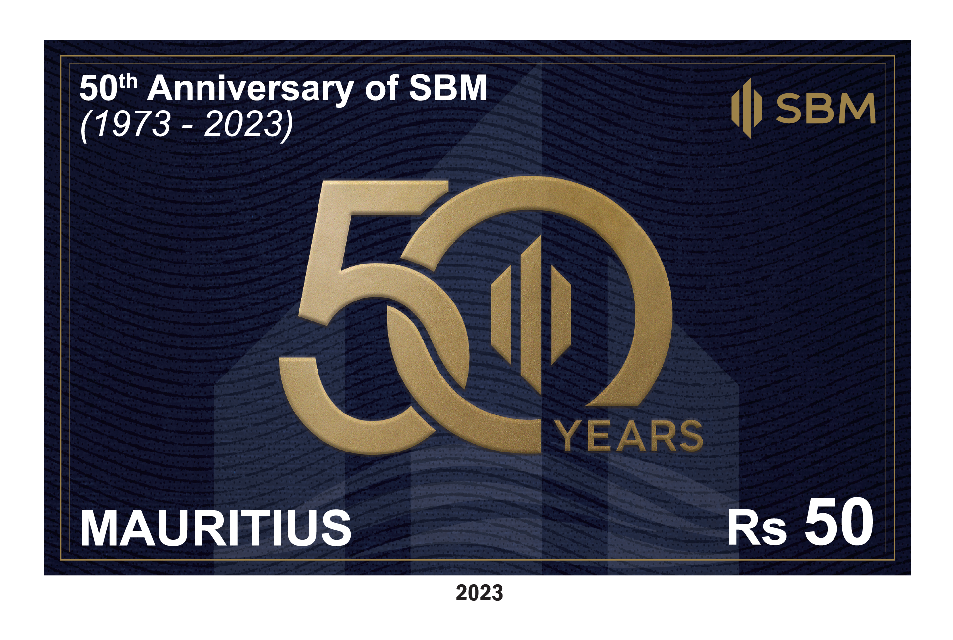 50th Anniversary of SBM (1973 - 2023) - Two panes of 25