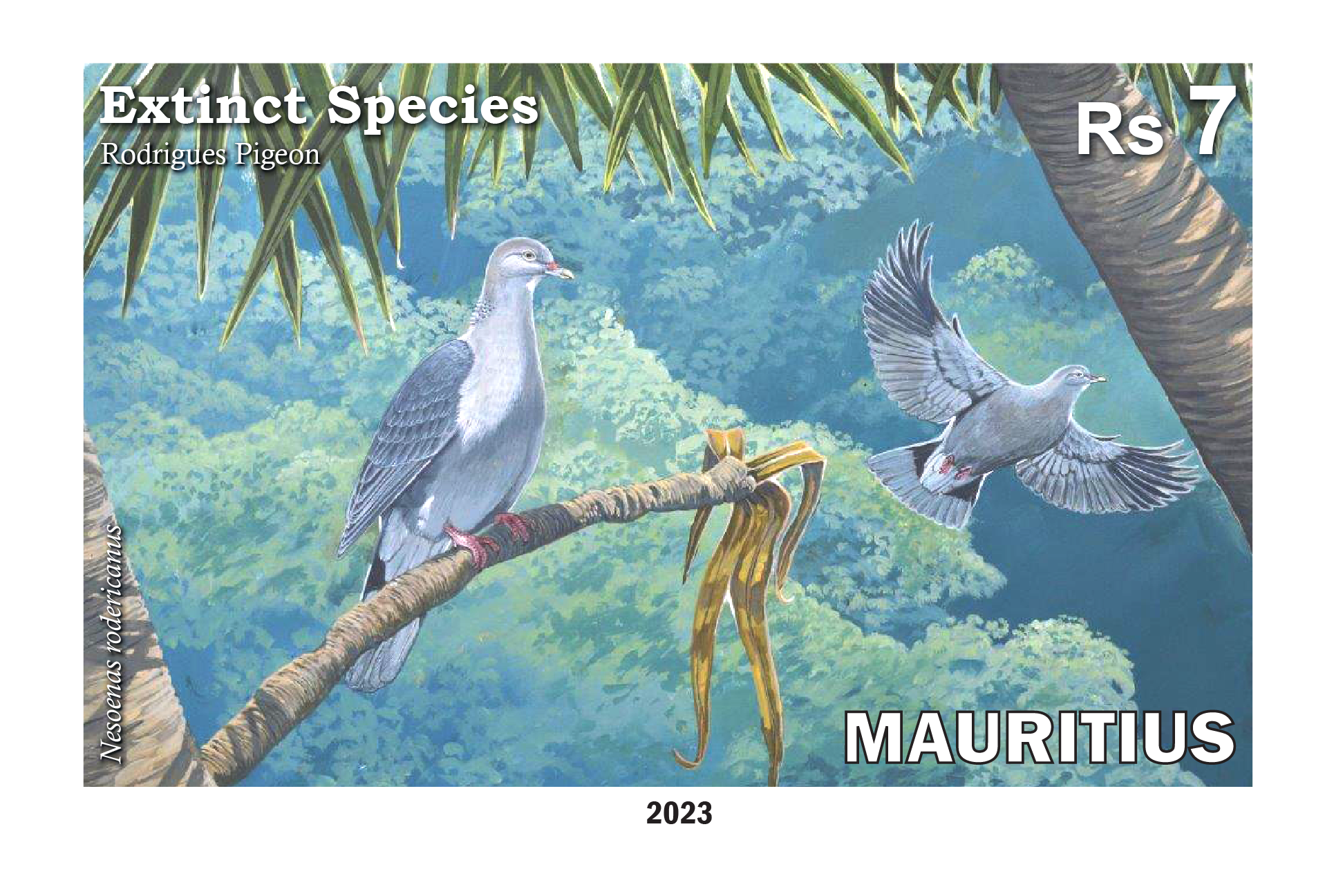 Rodrigues Pigeon Nesoenas rodericanus - Two panes of 25