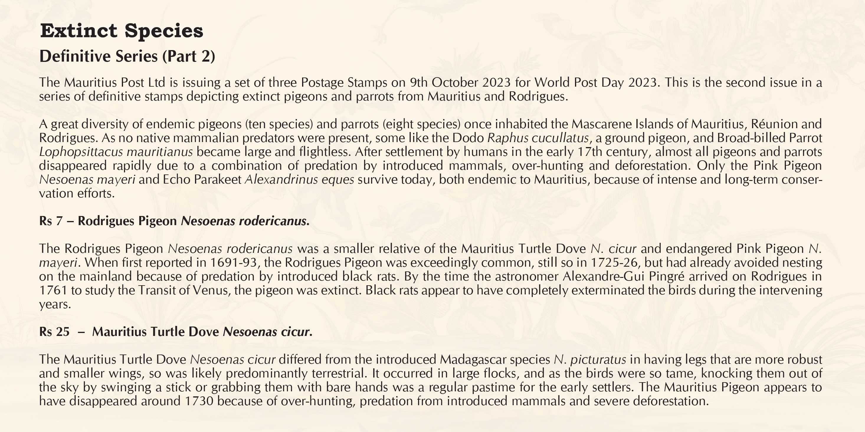 Extinct Species Definitive Series (Part 2) - Image 2