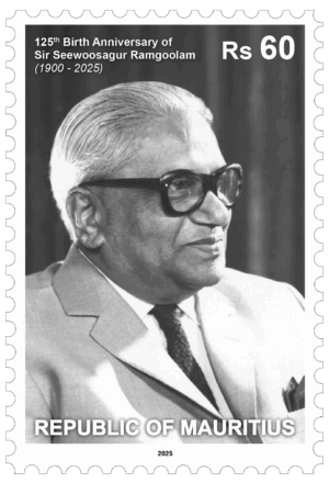 125th Birth Anniversary of     Sir Seewoosagur Ramgoolam (1900 - 2025)