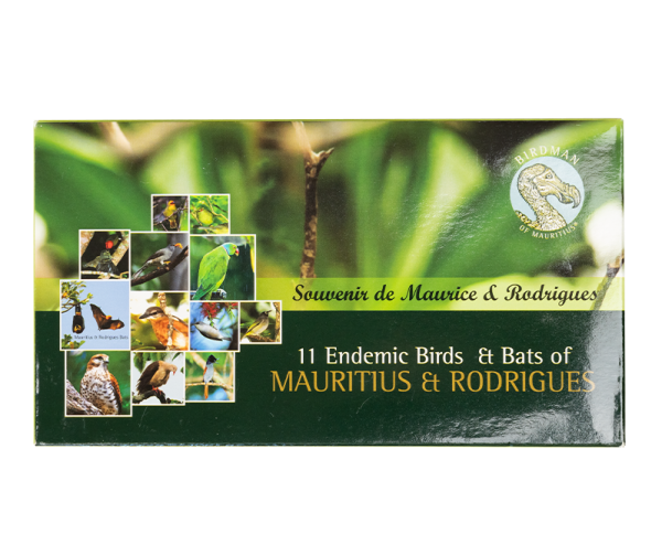 11 Endemic Birds & Bats of Mauritius and Rodriguese - small
